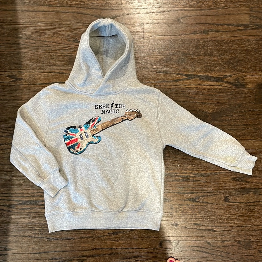 Zara “Seek The Magic” Hooded Sweatshirt- Size 9